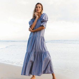 Daughters of India ~ Sahana Gown ~ Blue Lagoon